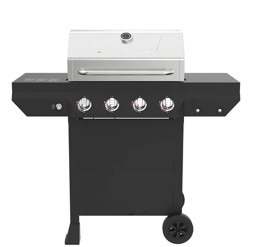 4-Burner Gas Grill with Side Burner (2-wheel)